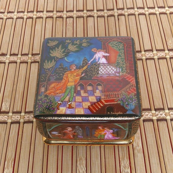 Vintage Russian Fairy Tale Trinket Box 1992 Ardleigh Elliott and Son Storage & Organization